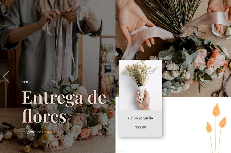 Entrega de flores Creador de sitios web HTML