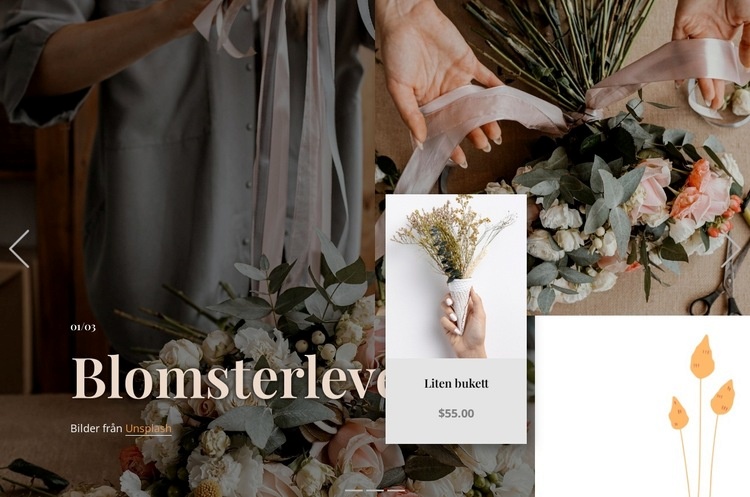 Blomsterleverans WordPress -tema