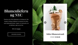 Unsere Modernen Sträuße – Fertiges Website-Design