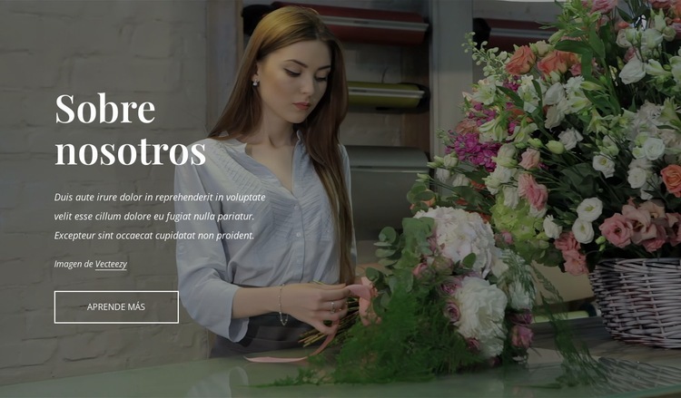 Floristería-floristería Creador de sitios web HTML