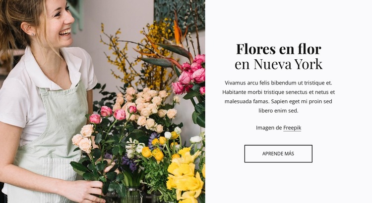 Entrega de plantas y flores. Plantilla Joomla