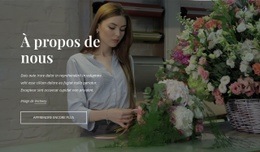 Superbe Conception De Site Web Pour Fleuriste-Boutique De Fleurs