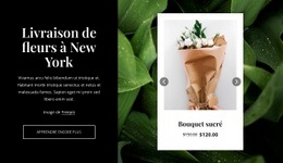 Nos Bouquets Modernes - HTML Site Builder