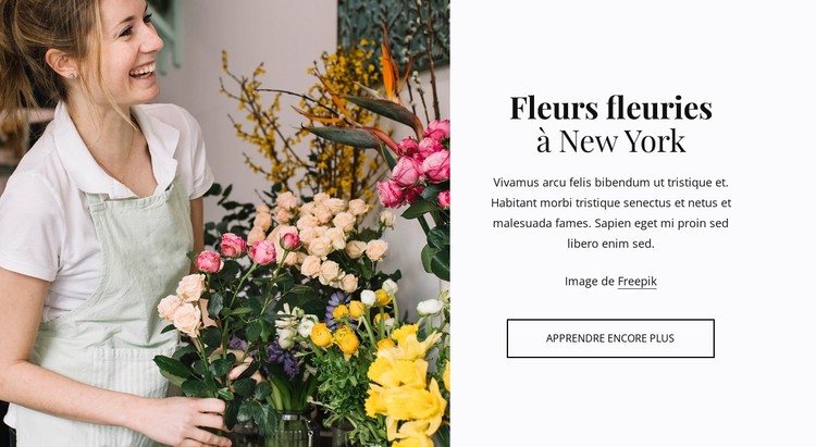 Livraison de plantes et de fleurs Modèle CSS