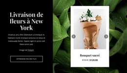 Page Web Pour Nos Bouquets Modernes