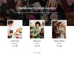 L'Équipe Florale De New York : Modèle De Site Web Simple