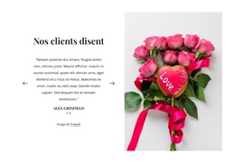 Témoignages De Nos Clients - Thème WordPress Exclusif
