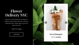 Our Modern Bouquets Homepage Design
