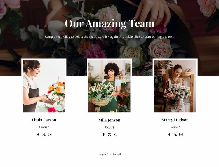 The New York floral team Html Code Example