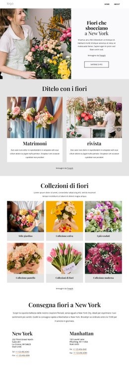 Sbocciano Fiori A New York - Miglior Mockup Del Sito Web