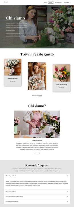 Consegna Fiori Lo Stesso Giorno Modello HTML CSS Semplice