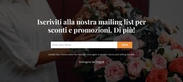 Unisciti Alla Nostra Mailing List - Modello Joomla Gratuito