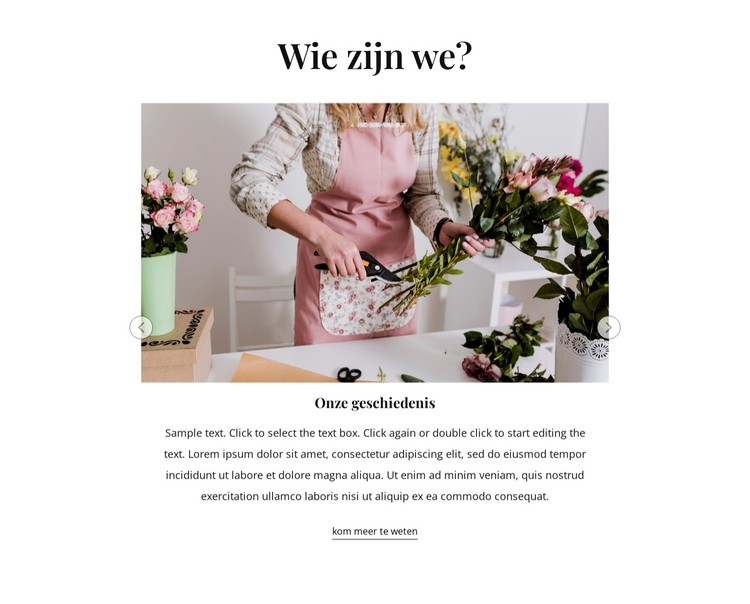 Bloemen online bestellen CSS-sjabloon