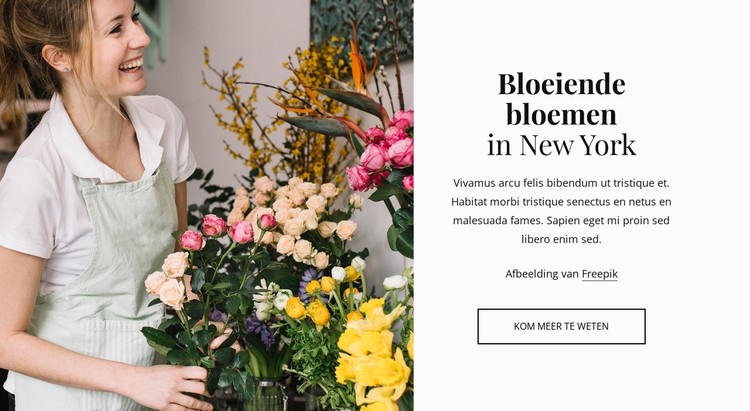 Bezorging van planten en bloemen CSS-sjabloon