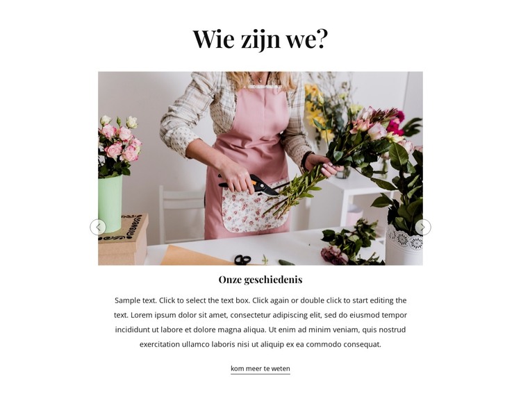 Bloemen online bestellen HTML-sjabloon