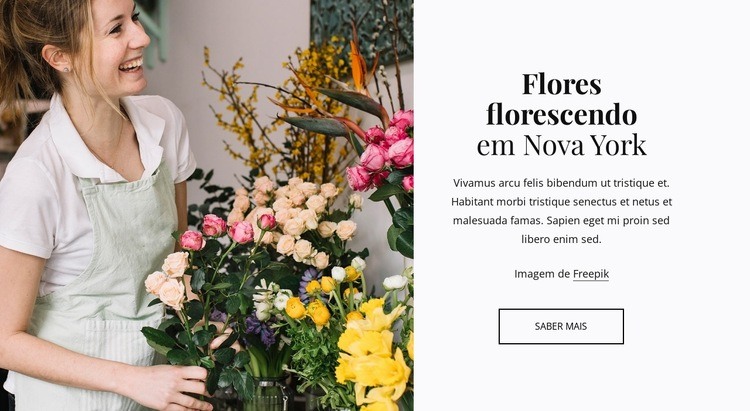 Entrega de plantas e flores Modelos de construtor de sites