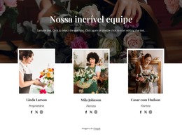A Equipe Floral De Nova York - Download De Modelo HTML
