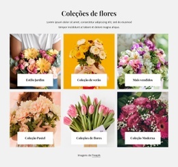 Coleções De Flores - Modelo HTML5 Responsivo
