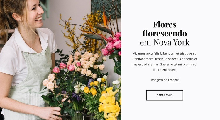 Entrega de plantas e flores Modelo HTML5