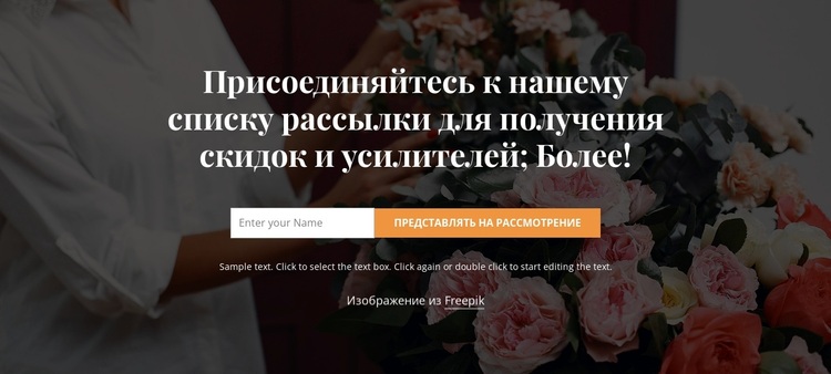 Присоединиться к нашему списку рассылки WordPress тема