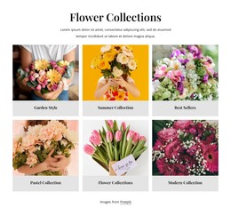 Our Collection Of Fresh Flowers - Website Creation HTML
