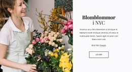 Webbplatsdesign Leverans Av Växter Och Blommor För Alla Enheter
