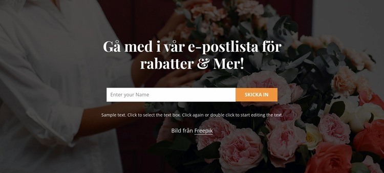 gå med i vår maillista HTML-mall