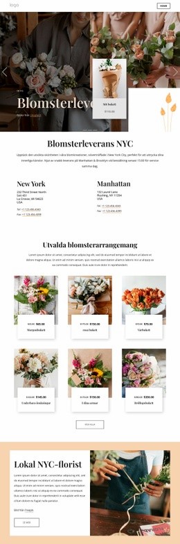 Blomsterleverans NYC - Målsida