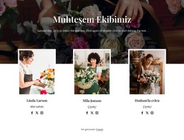 New York Çiçek Ekibi - HTML Sayfası Şablonu