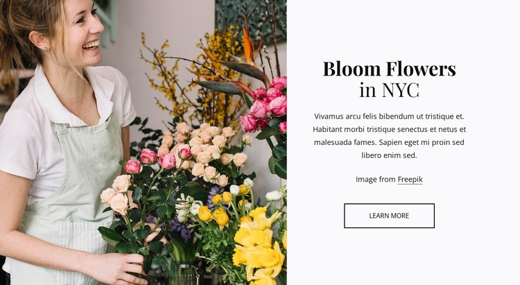 Plant and flower delivery Website Builder Templates