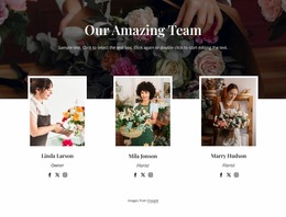 The New York Floral Team Website Mockup