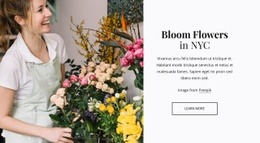 Plant And Flower Delivery Salon Website Templates