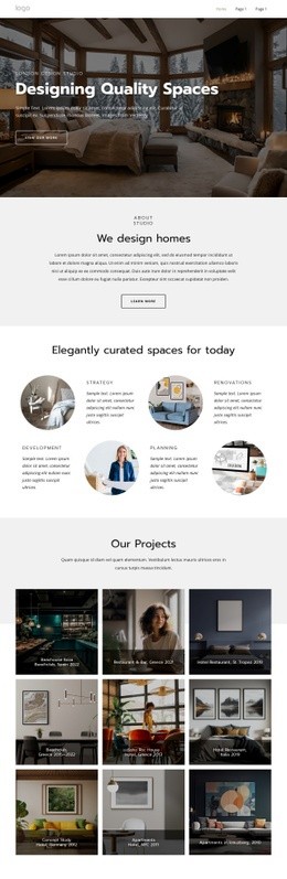 London Interior Design Studio - Html Code Example by Nicepage
