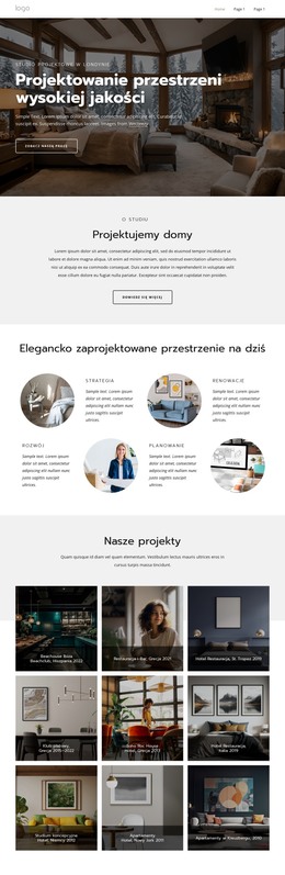 Studio Projektowania Wnętrz W Londynie - Szablon Strony HTML