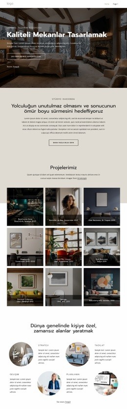 Londra İç Tasarım Stüdyosu - Design HTML Page Online