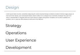 Direction Créative Et Production – Page De Destination HTML5