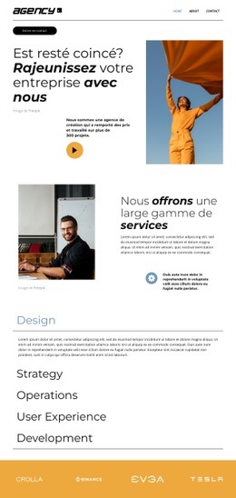 Évoluer Vers Un Plus Grand Succès – Inspiration De Modèle D'Une Page