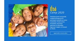 Meilleure Conception De Page De Destination Pour Camp D'Été