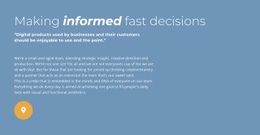 Making informed fast decision - Html Code Example by Nicepage