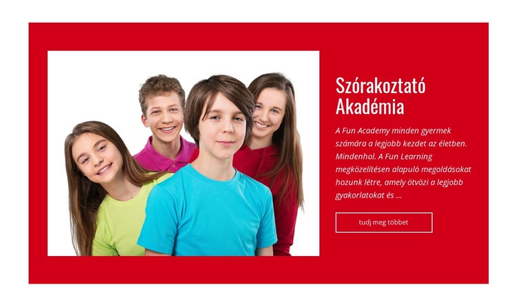 A tanulást szórakoztatóvá tesszük HTML Sablon