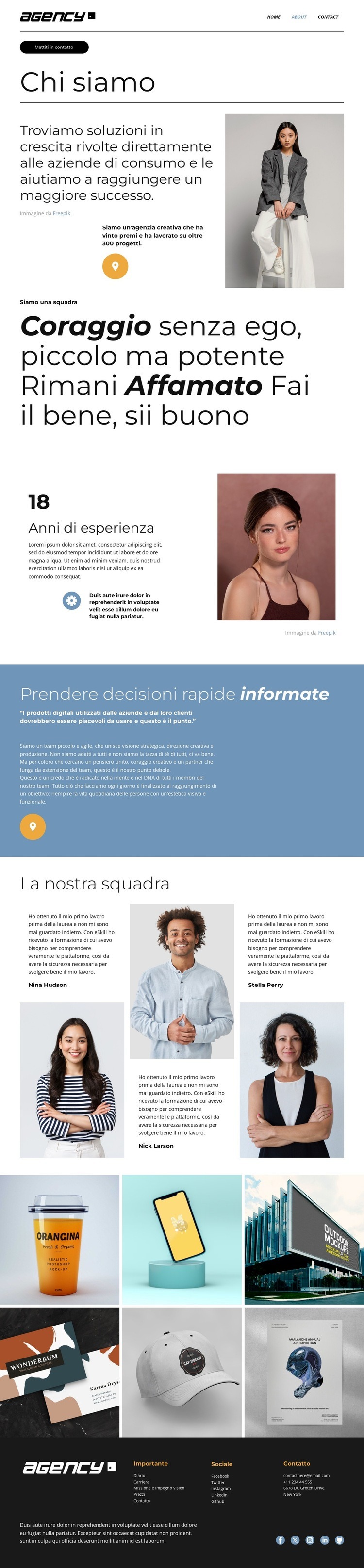 Prendere decisioni rapide e informate Progettazione di siti web