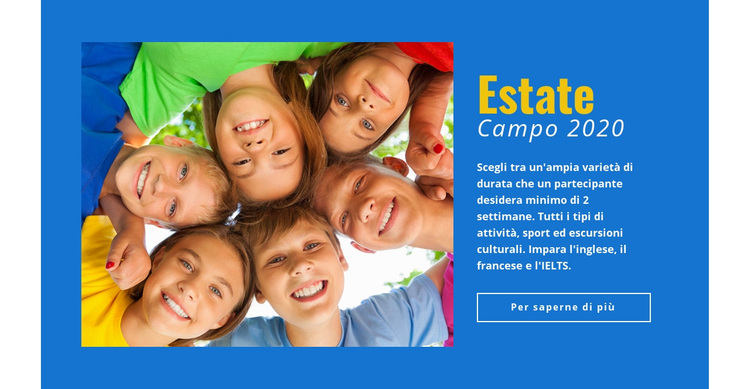 Campo estivo Tema WordPress