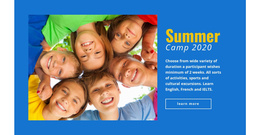 Summer Camp - Page Builder Templates Free