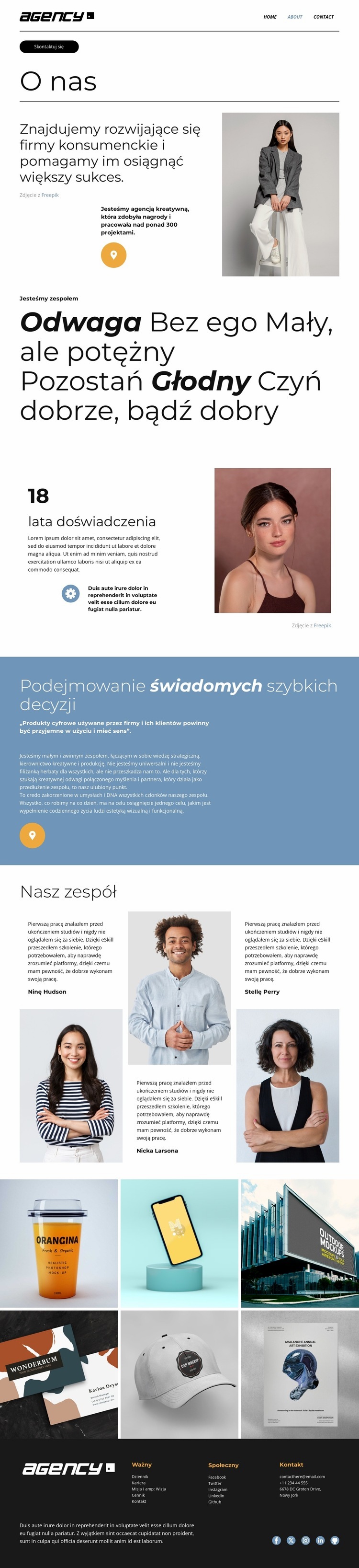 Szybkie podejmowanie świadomych decyzji Kreator witryn internetowych HTML