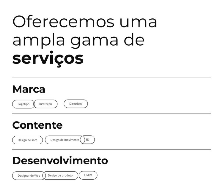 Adoramos resolver problemas Design do site