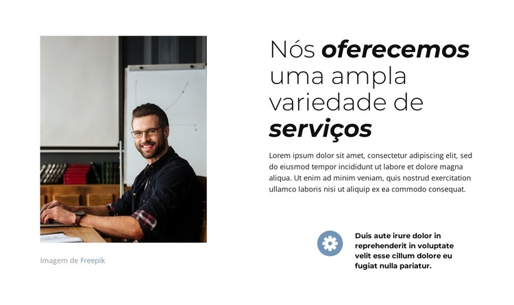 Somos uma equipe pequena e ágil Tema WordPress