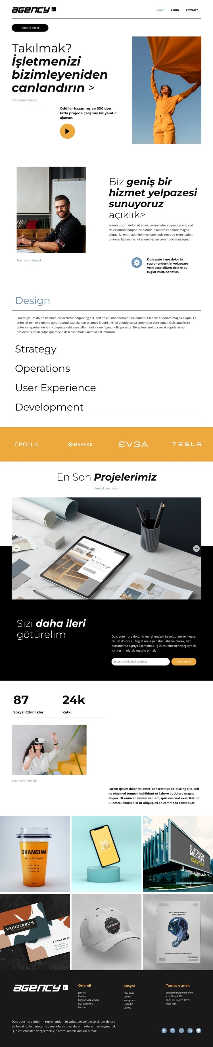 Daha büyük başarı için ölçeklendirin Web Sitesi Şablonu