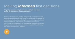 Making informed fast decision - Website Template by Nicepage