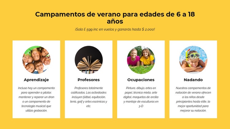 Diferencias de aprendizaje y atención Creador de sitios web HTML