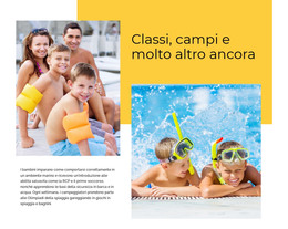 Nuoto Al Campo Estivo - Download Del Modello HTML